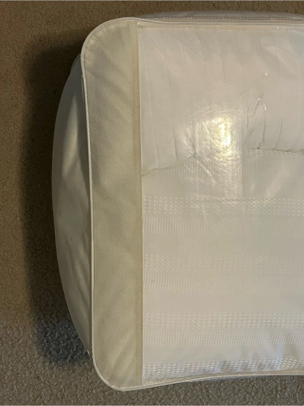 Threshold White Waffle Stripe Comforter Set